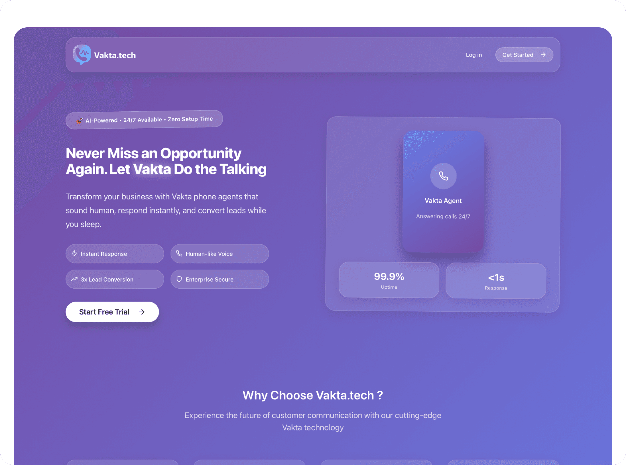 Project: Vakta.tech Voice AI